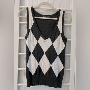 Twenty One-  Knit checkered vest